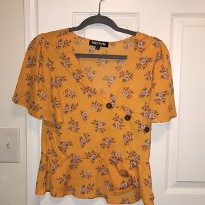 Short sleeve orange shirt
